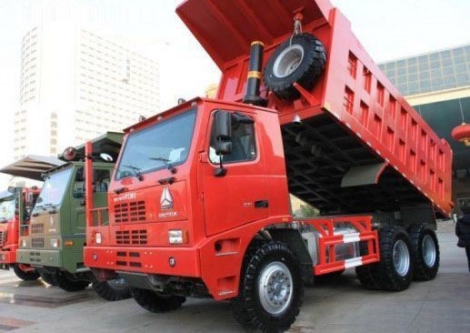 70 Tonnen ZZ5707S3640AJ HOWO Bergbaudump Truck mit manuellem Getriebe