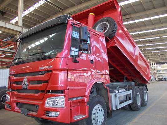 Schwerlastfahrzeug 6×4 Antriebsrad Sinotruk HOWO Mülltransporter Tipper mit ISO-Reifenzertifizierung