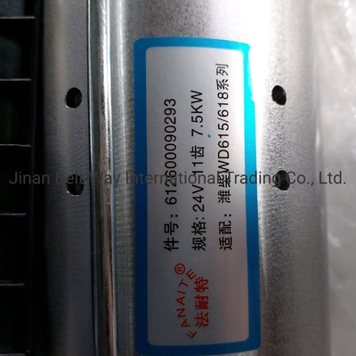 Startmotor 612600090293 für Antriebssystemteile von Sinotruk HOWO Lkw-Ersatzteile