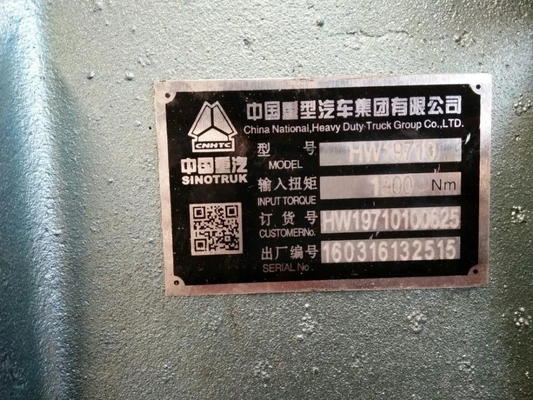 Weichai-Motor 612601080397 Hw19710 Sino-Lkw HOWO Lkw-Teile Getriebe Hw19710090610